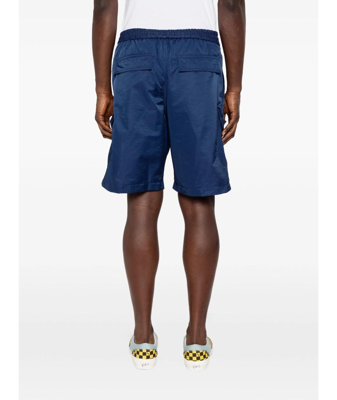 KENZO Синие полиэстеровые шорты, фото 4