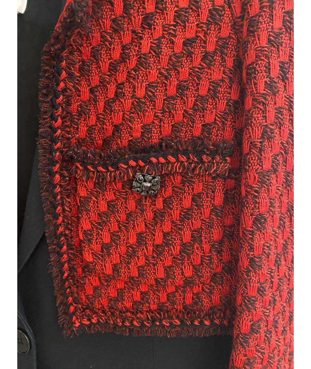 CHANEL Черный шерстяной жакет/пиджак, фото 5