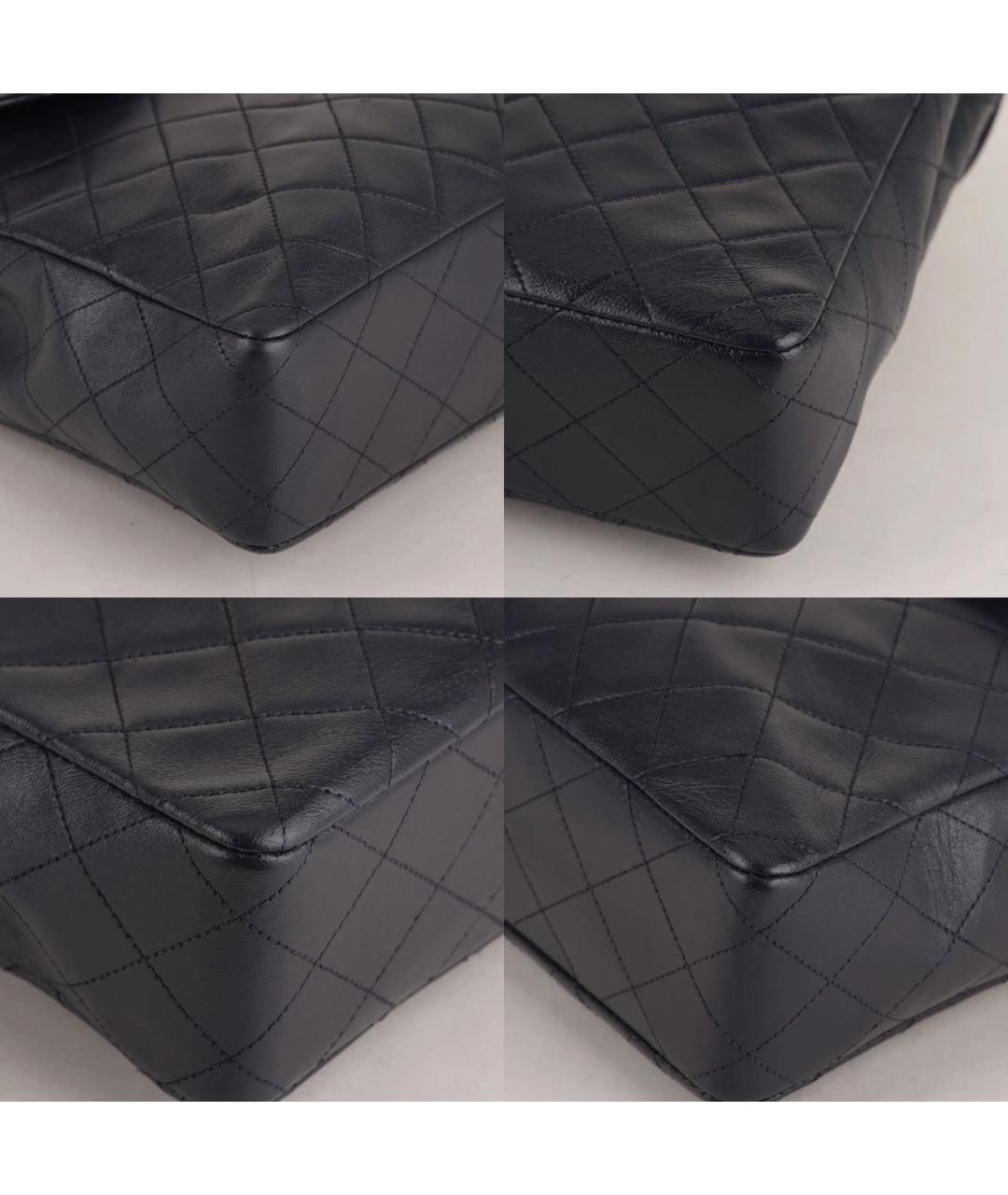 CHANEL Темно-синяя кожаная сумка через плечо, фото 8