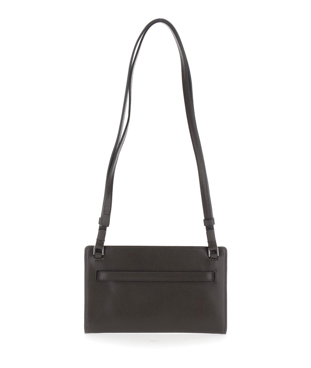 TOTEME Коричневая кожаная сумка через плечо, фото 2