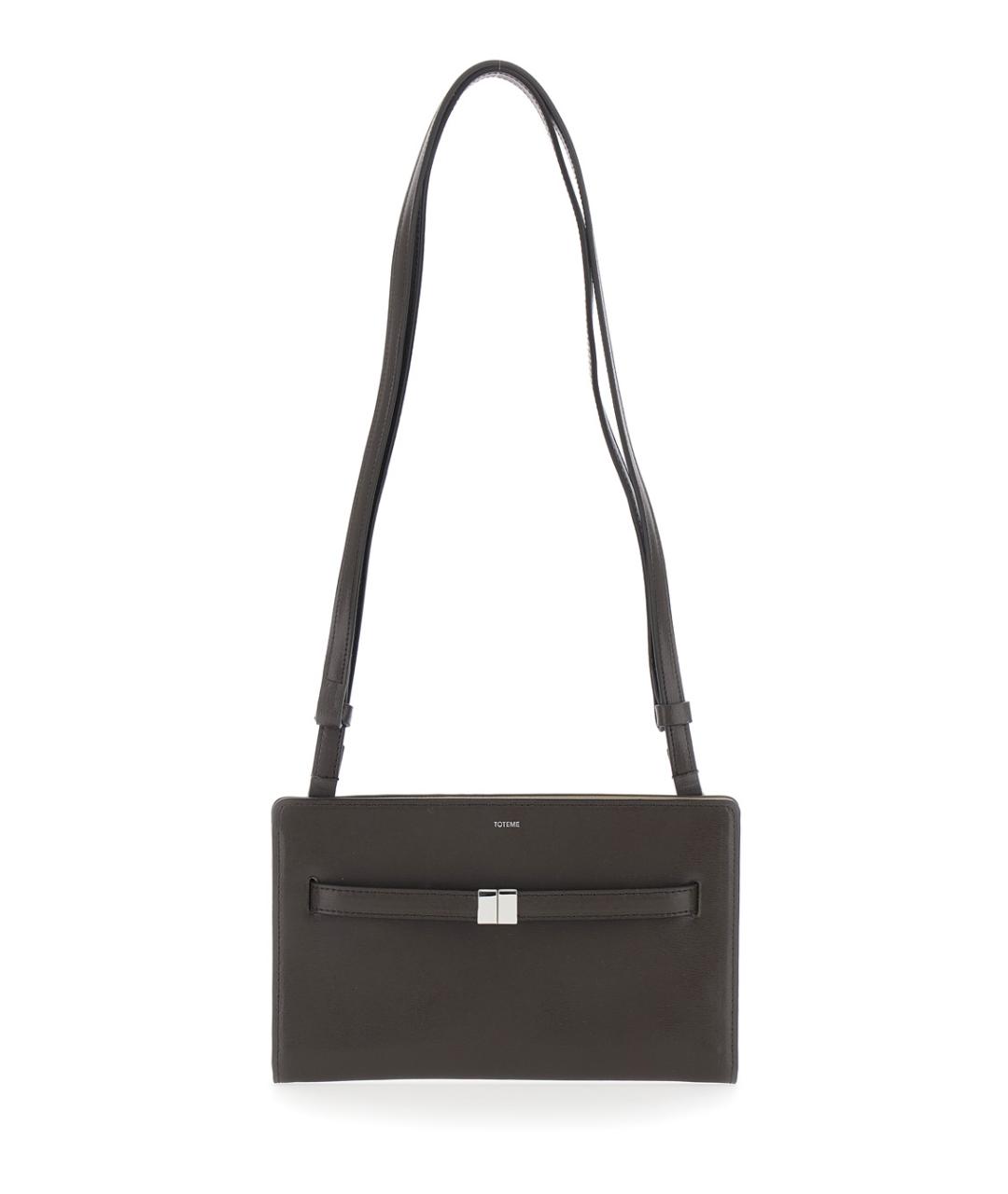 TOTEME Коричневая кожаная сумка через плечо, фото 1