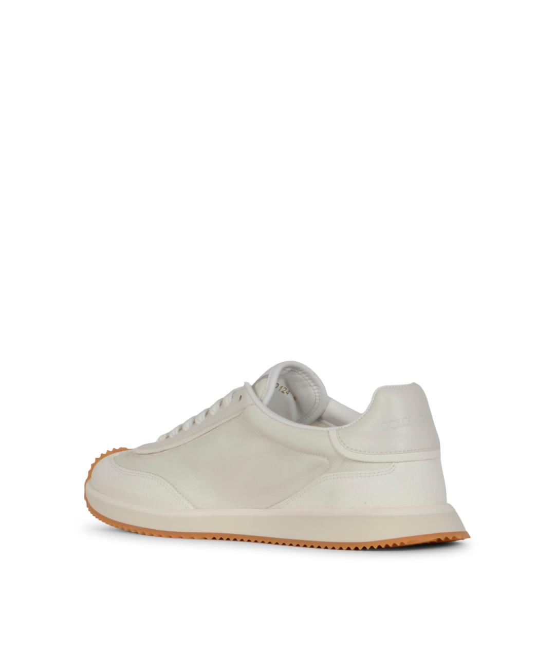 DOLCE&GABBANA Белые низкие кроссовки / кеды, фото 3