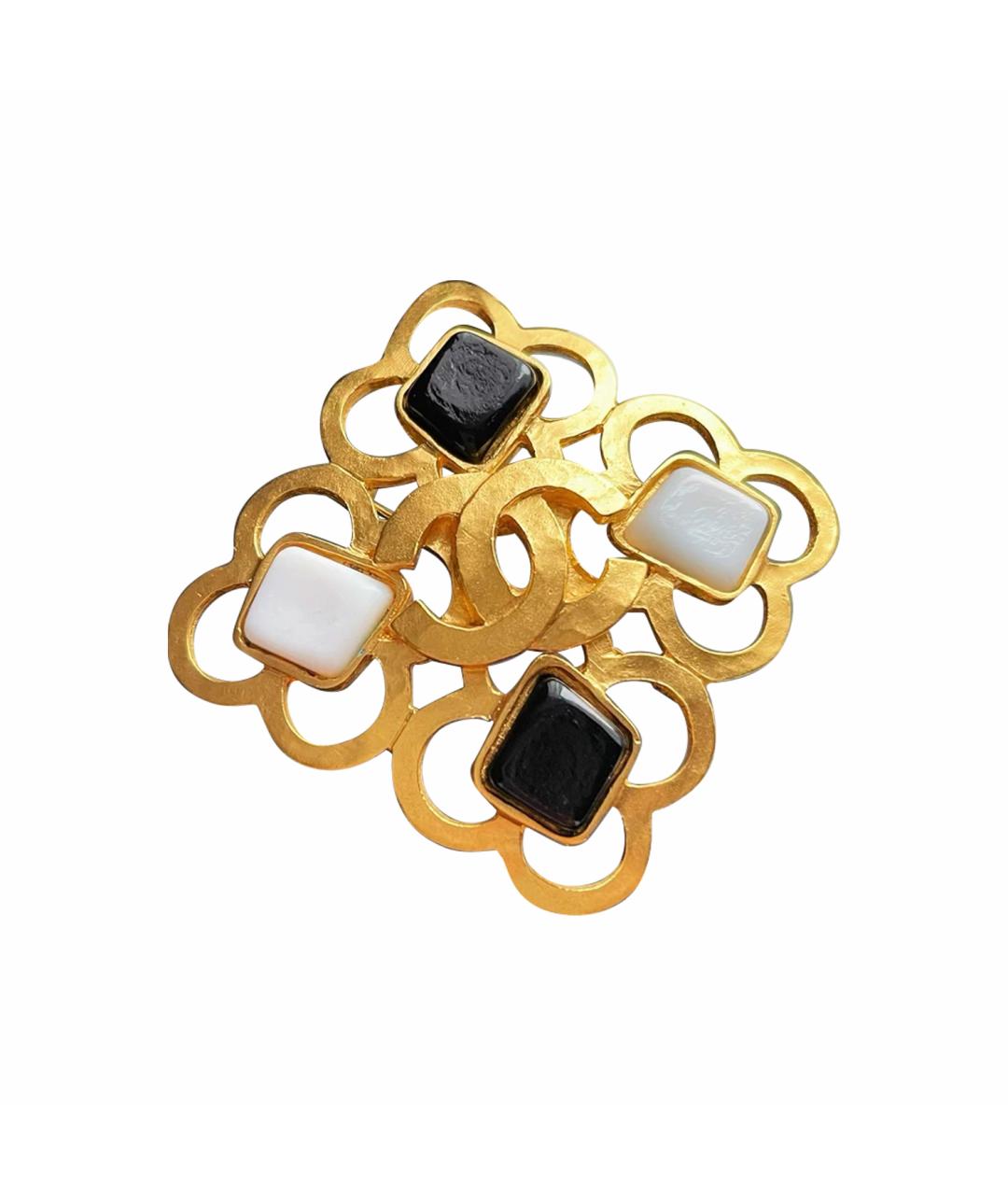 CHANEL Золотая металлическая булавка / брошь, фото 1