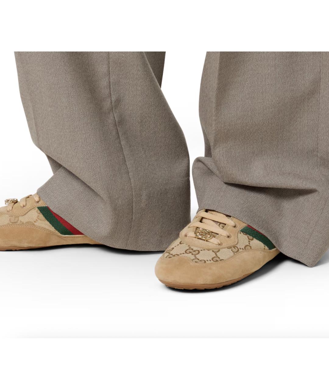 GUCCI Коричневые кроссовки, фото 4