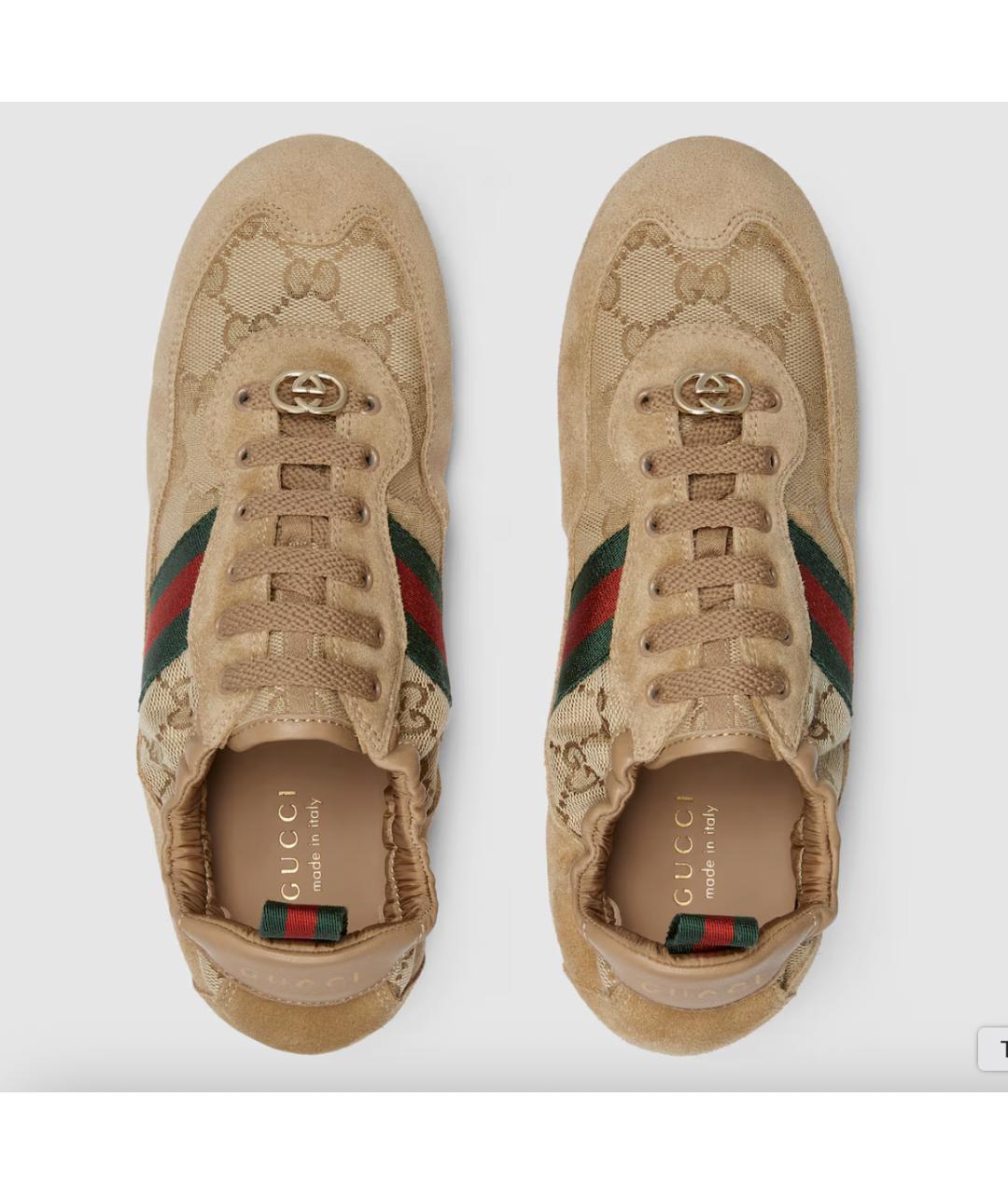 GUCCI Коричневые кроссовки, фото 7