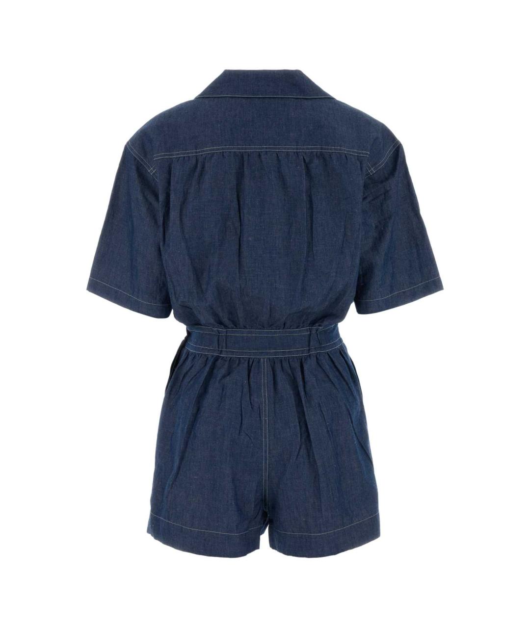 PRADA Синий хлопковый комбинезон, фото 2