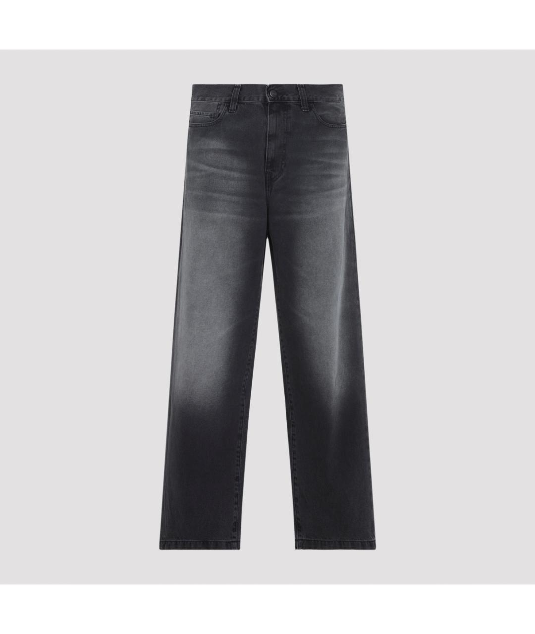 CARHARTT WIP Черные хлопковые повседневные брюки, фото 2