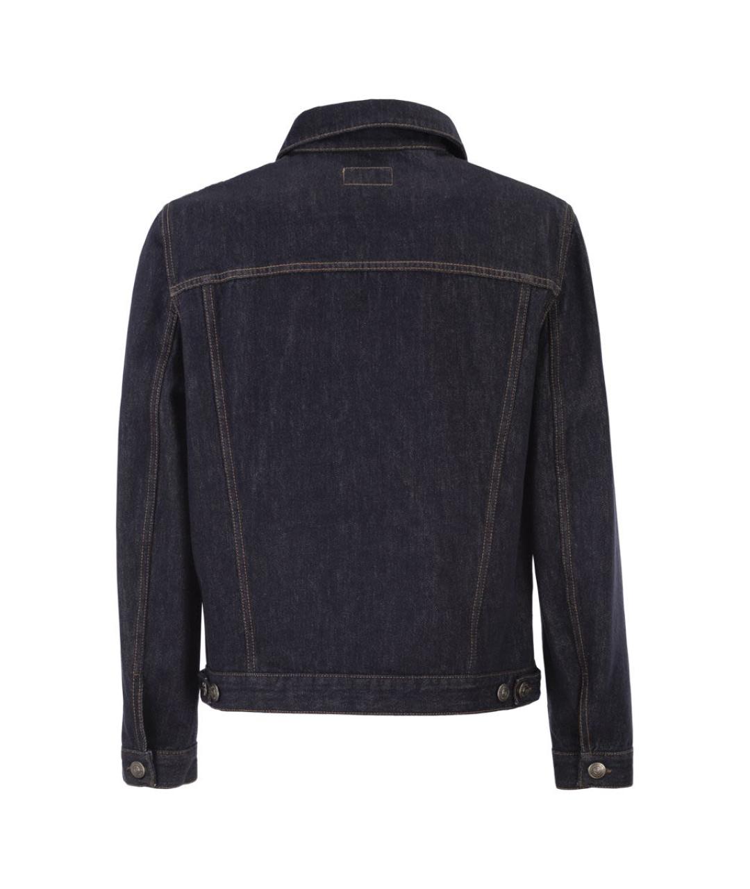 BRUNELLO CUCINELLI Темно-синяя хлопковая куртка, фото 2