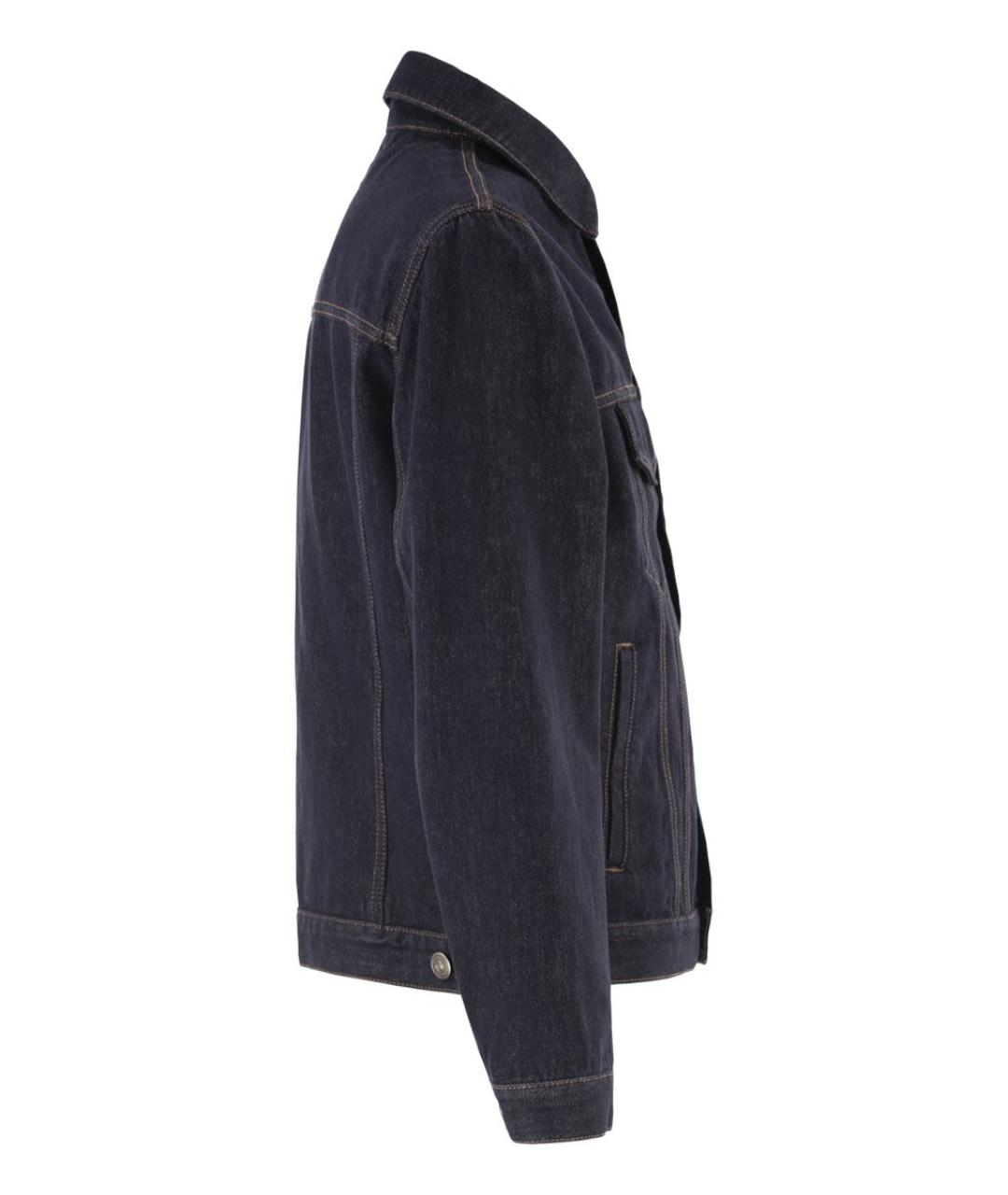 BRUNELLO CUCINELLI Темно-синяя хлопковая куртка, фото 3