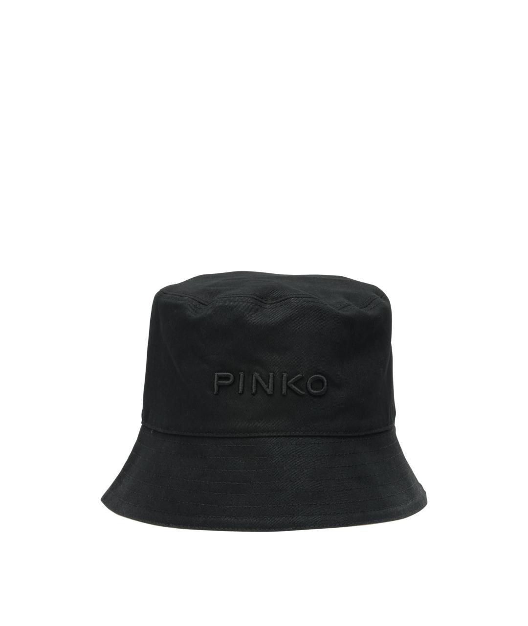 PINKO Черная хлопковая панама, фото 1