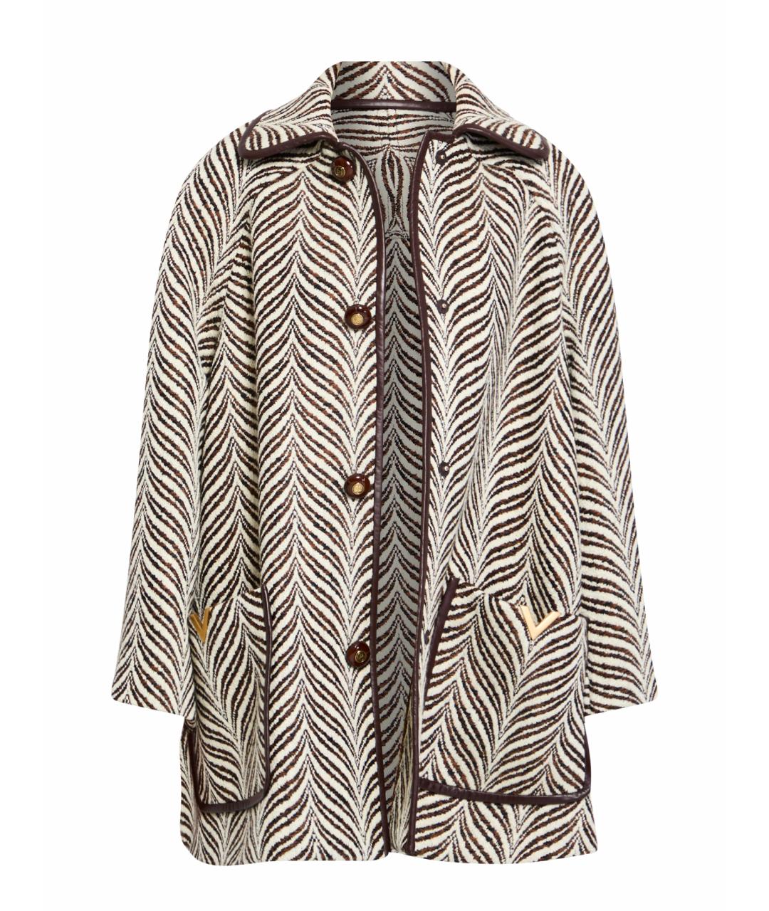 VALENTINO Мульти шерстяное пальто, фото 1