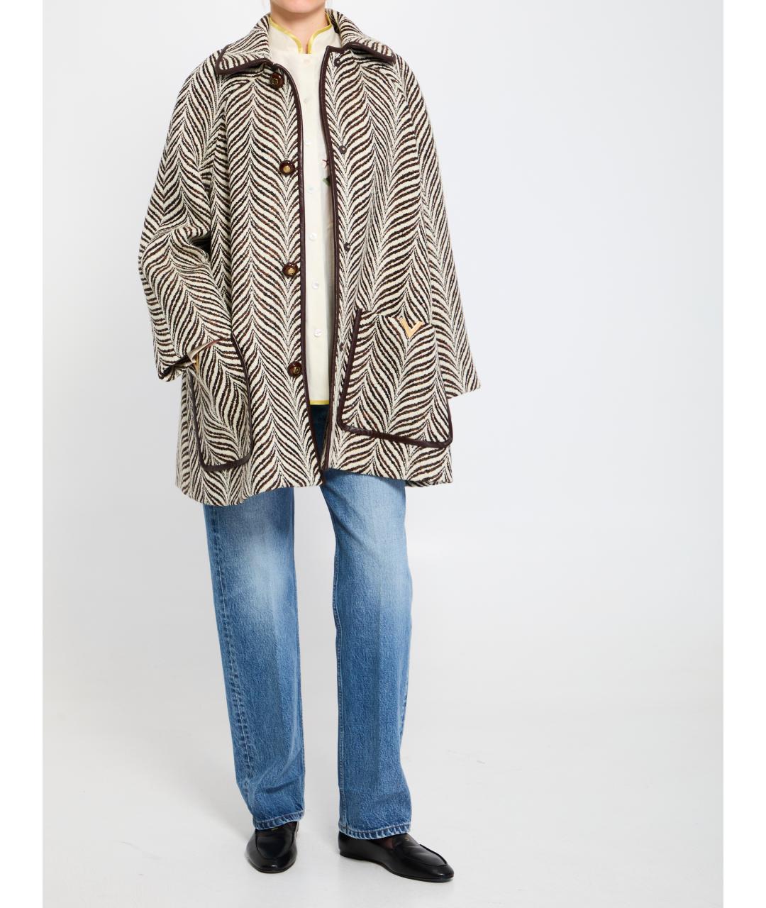 VALENTINO Мульти шерстяное пальто, фото 5