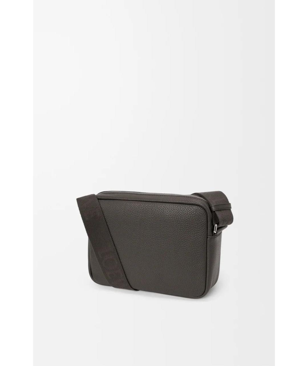 LOEWE Серая кожаная сумка на плечо, фото 2