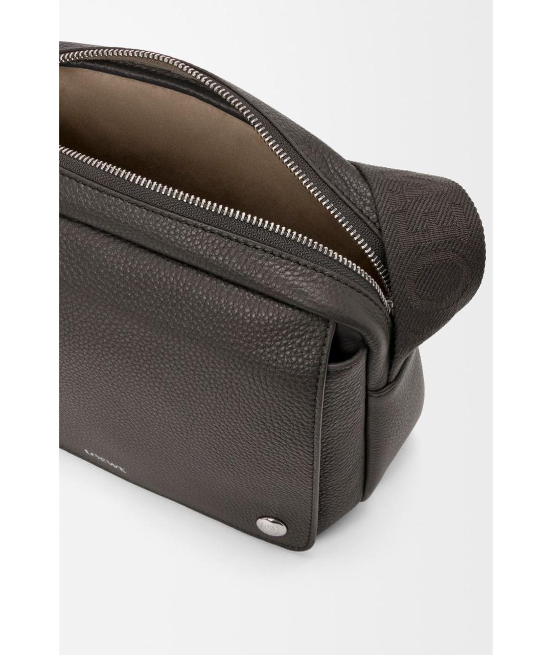 LOEWE Серая кожаная сумка на плечо, фото 3
