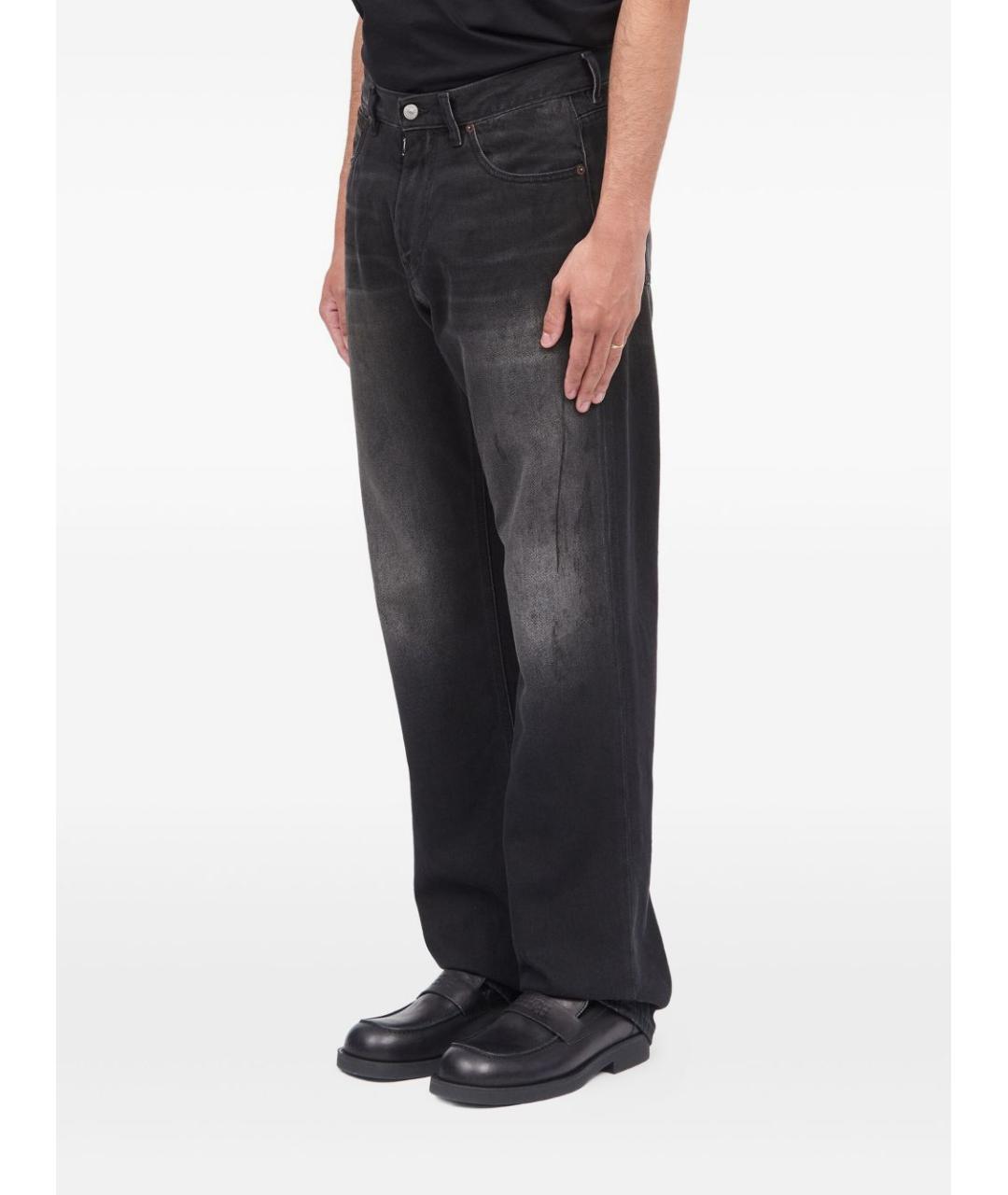 MM6 MAISON MARGIELA Черные хлопковые повседневные брюки, фото 3