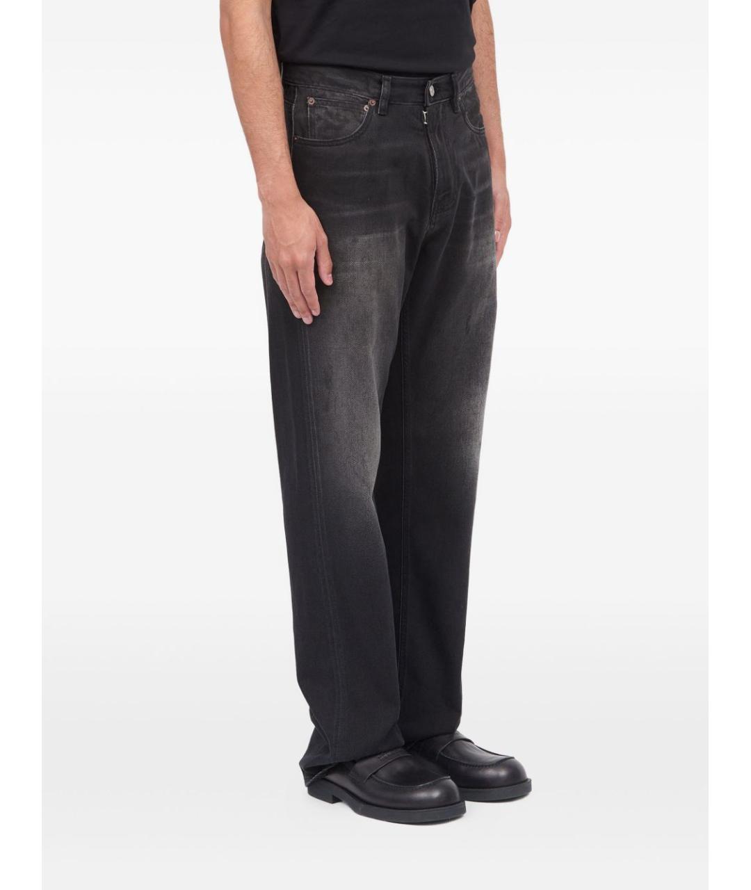 MM6 MAISON MARGIELA Черные хлопковые повседневные брюки, фото 5