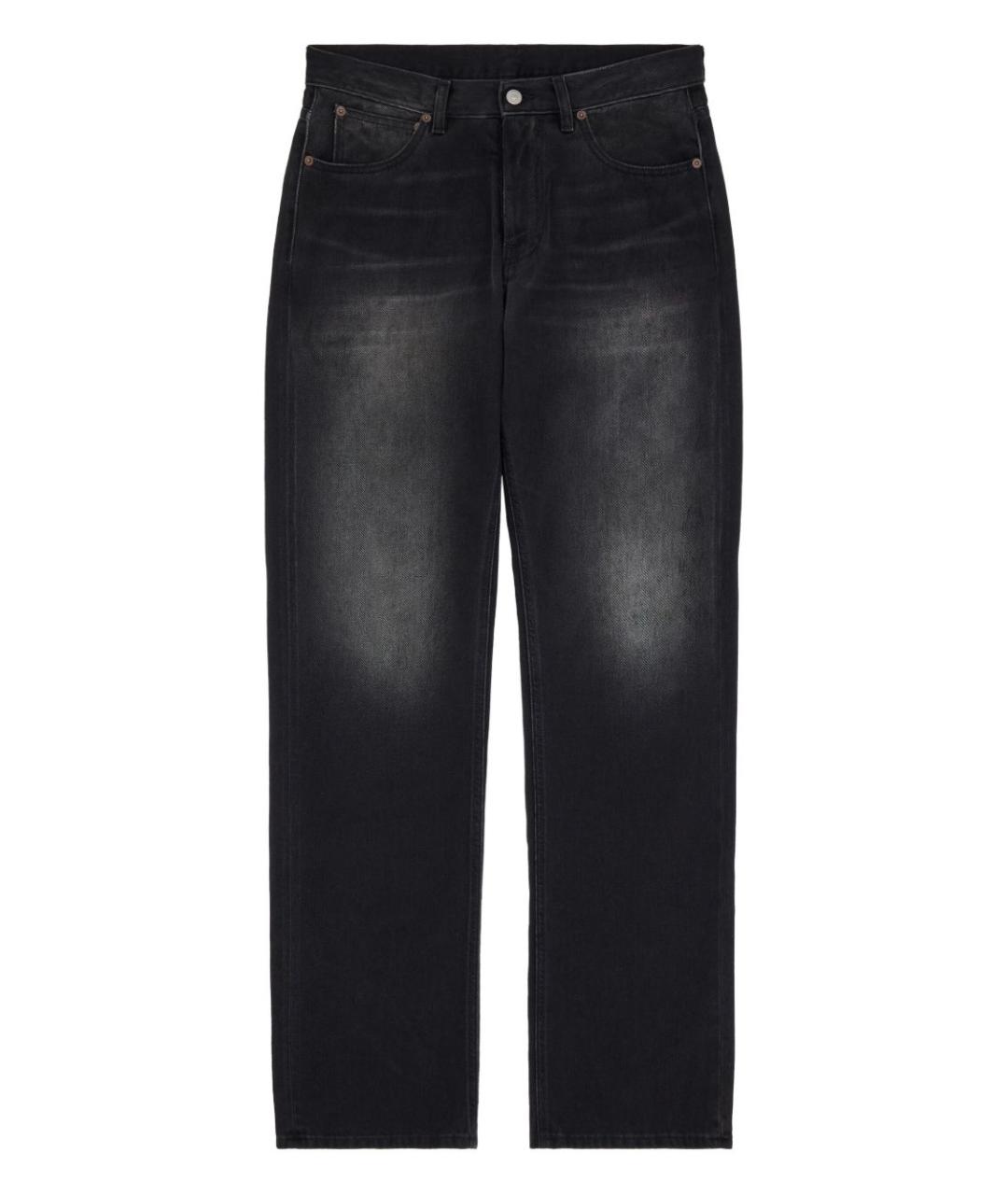 MM6 MAISON MARGIELA Черные хлопковые повседневные брюки, фото 1