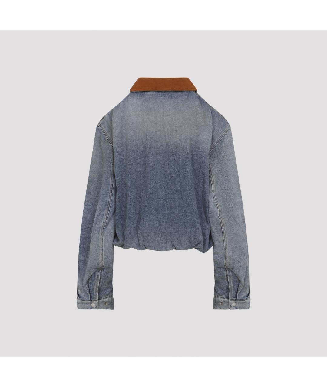 ACNE STUDIOS Голубая хлопковая куртка, фото 3