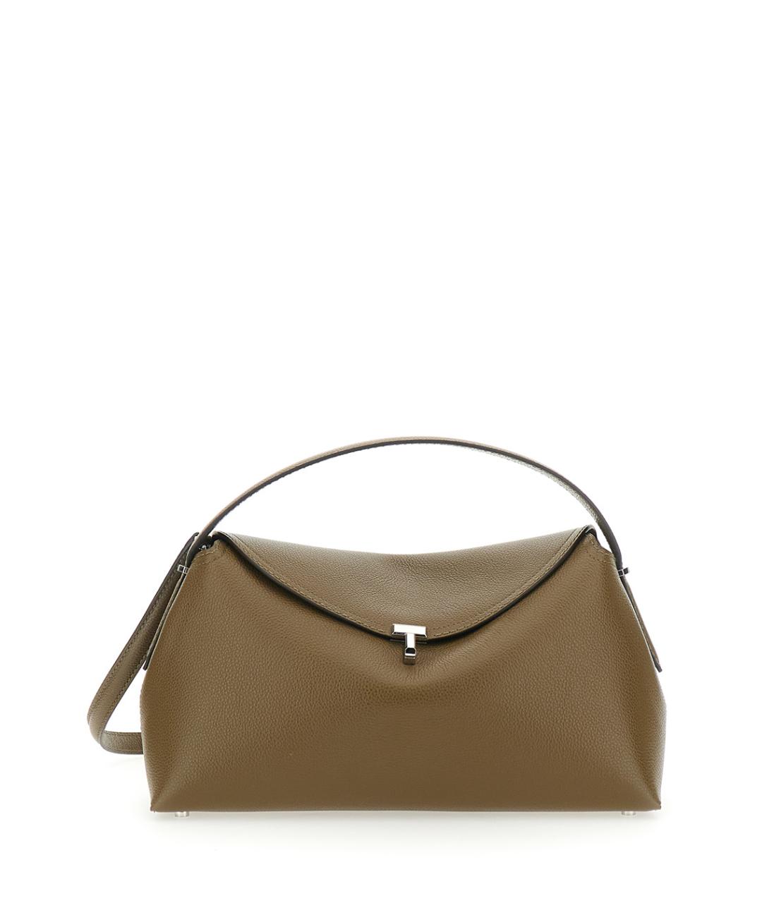 TOTEME Коричневая кожаная сумка через плечо, фото 1