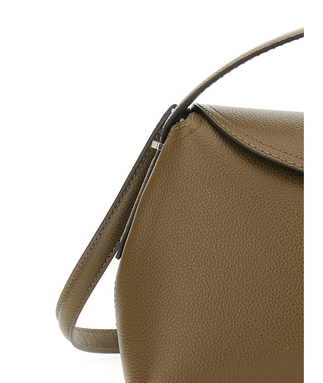 TOTEME Коричневая кожаная сумка через плечо, фото 3