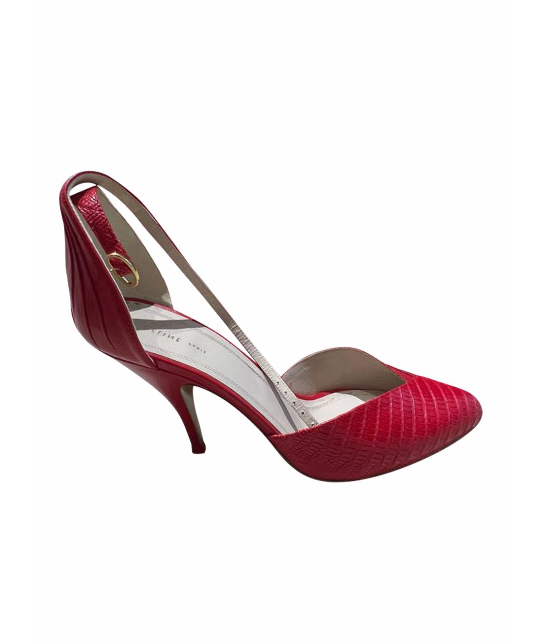 CELINE Красные кожаные туфли, фото 1