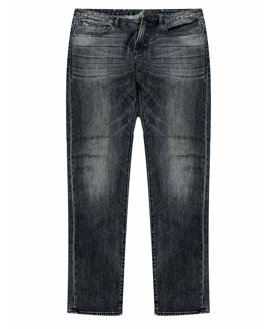 ARMANI EXCHANGE Антрацитовые прямые джинсы, фото 1