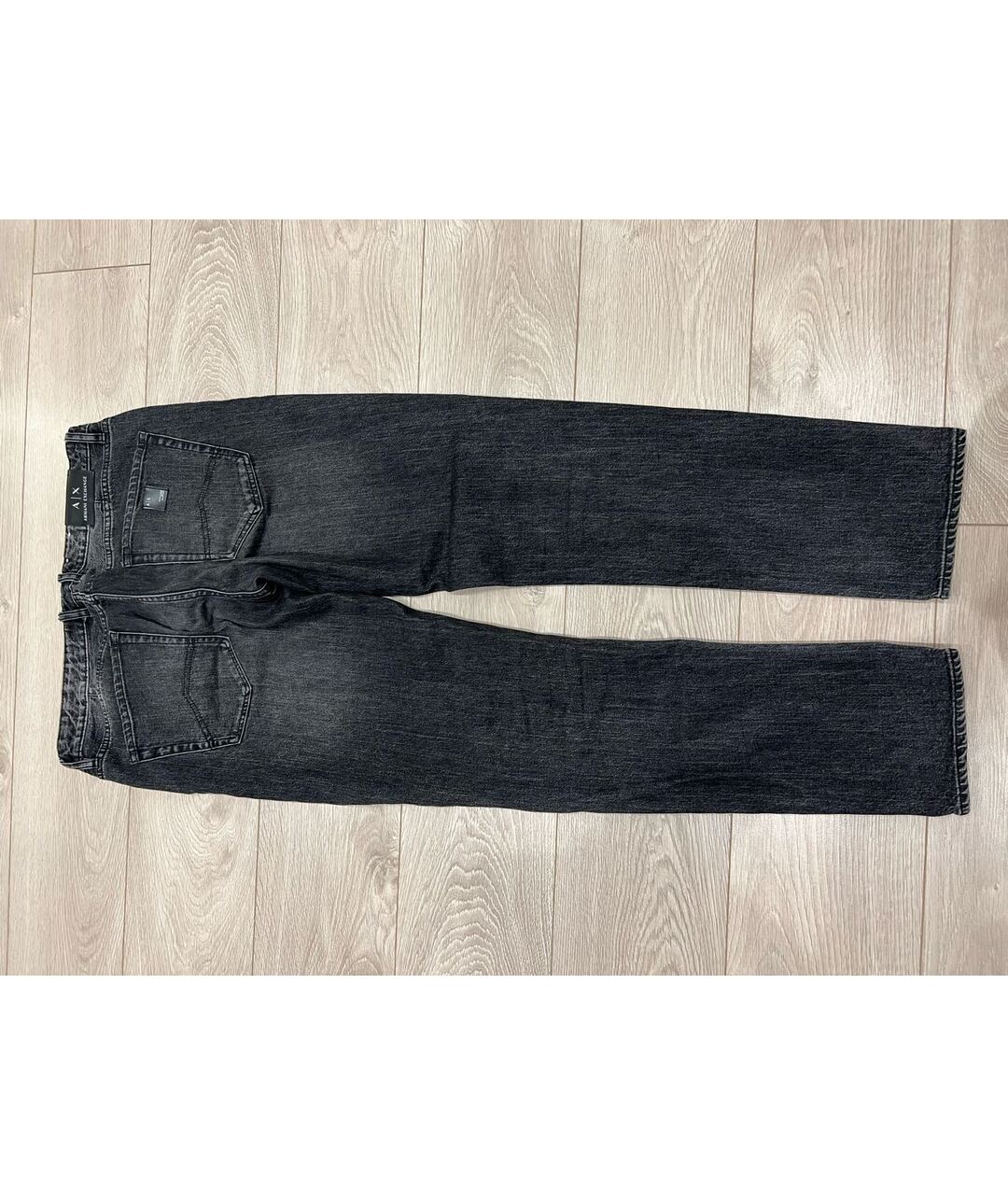 ARMANI EXCHANGE Антрацитовые прямые джинсы, фото 4