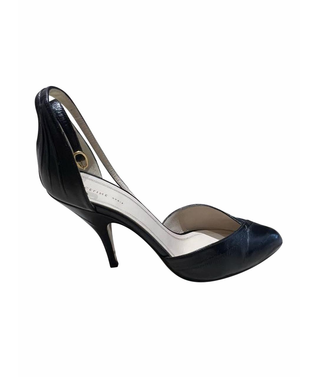 CELINE Черные кожаные туфли, фото 1