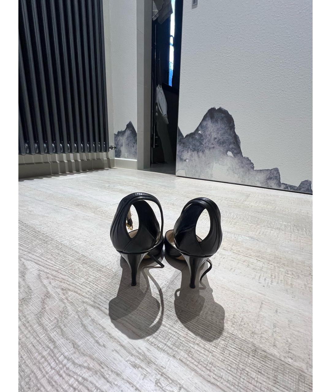 CELINE Черные кожаные туфли, фото 3