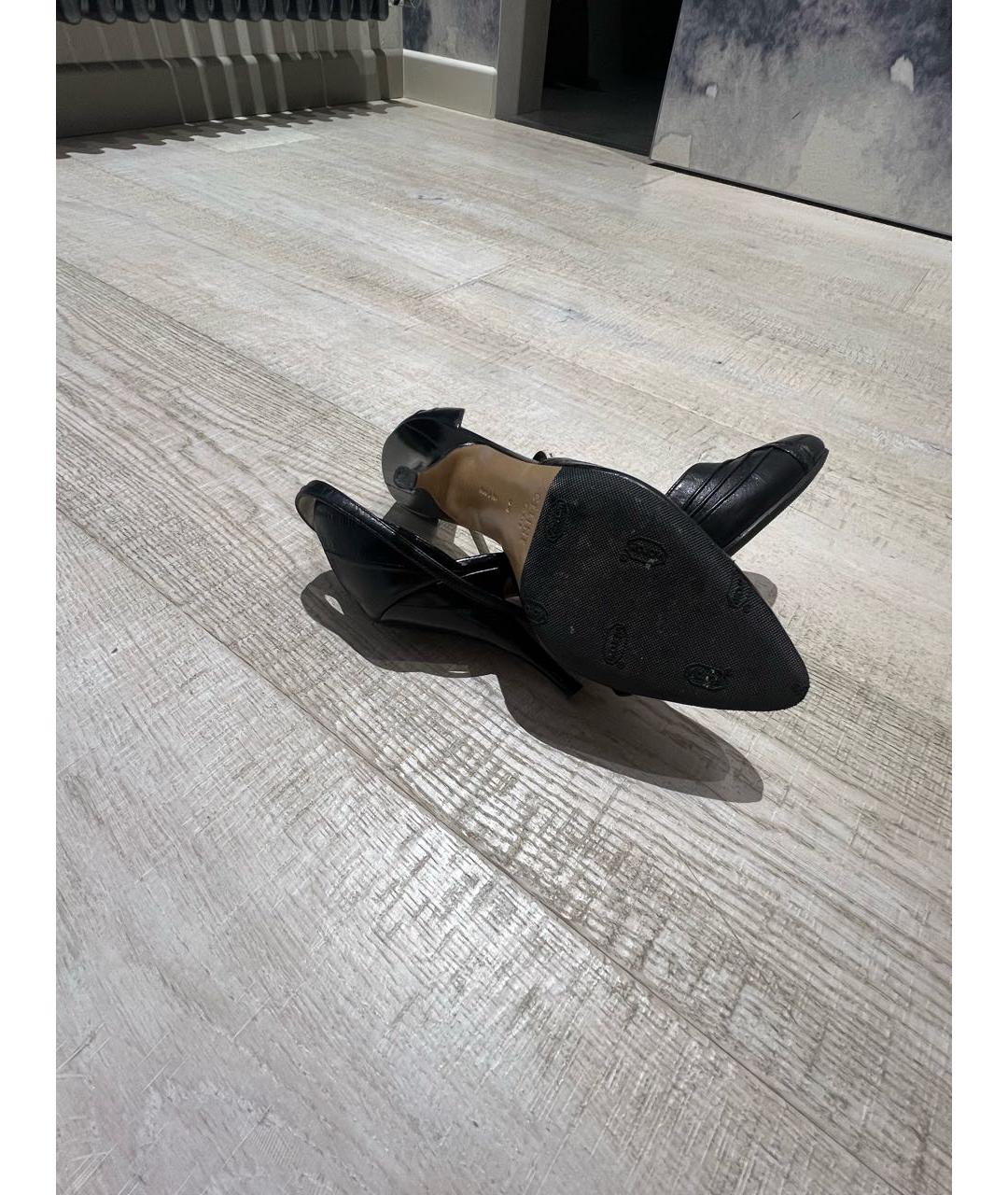 CELINE Черные кожаные туфли, фото 4