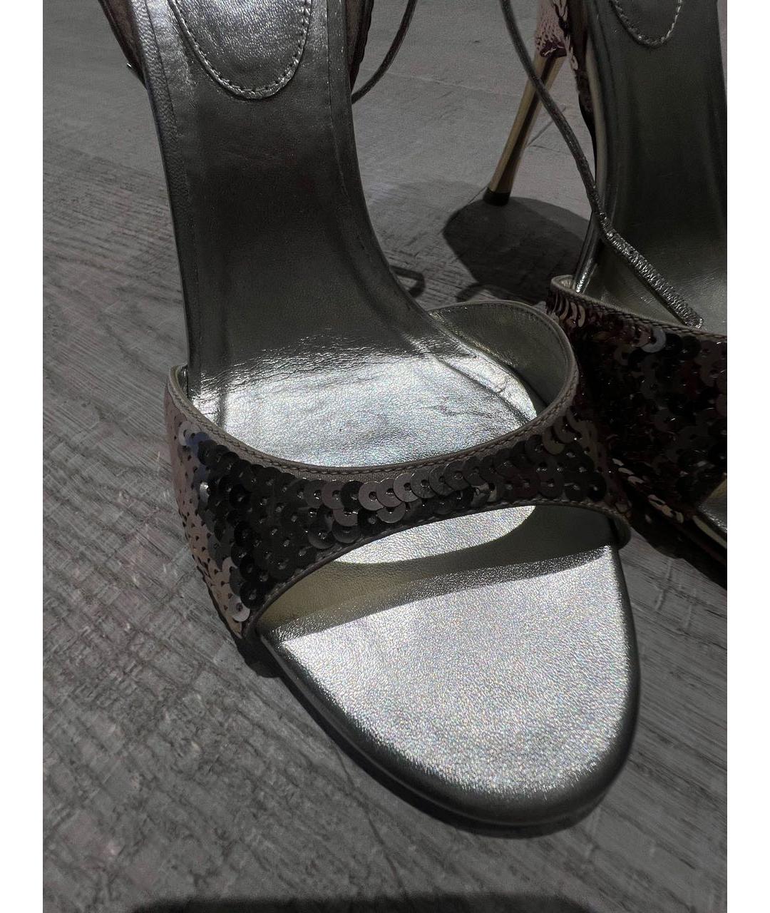 VALENTINO Золотые босоножки, фото 4