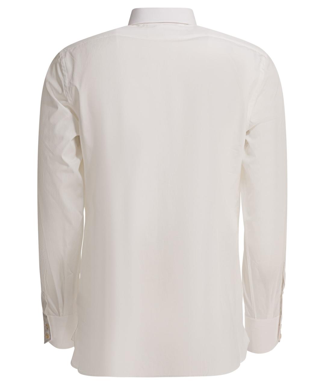 TOM FORD Белая хлопковая классическая рубашка, фото 2