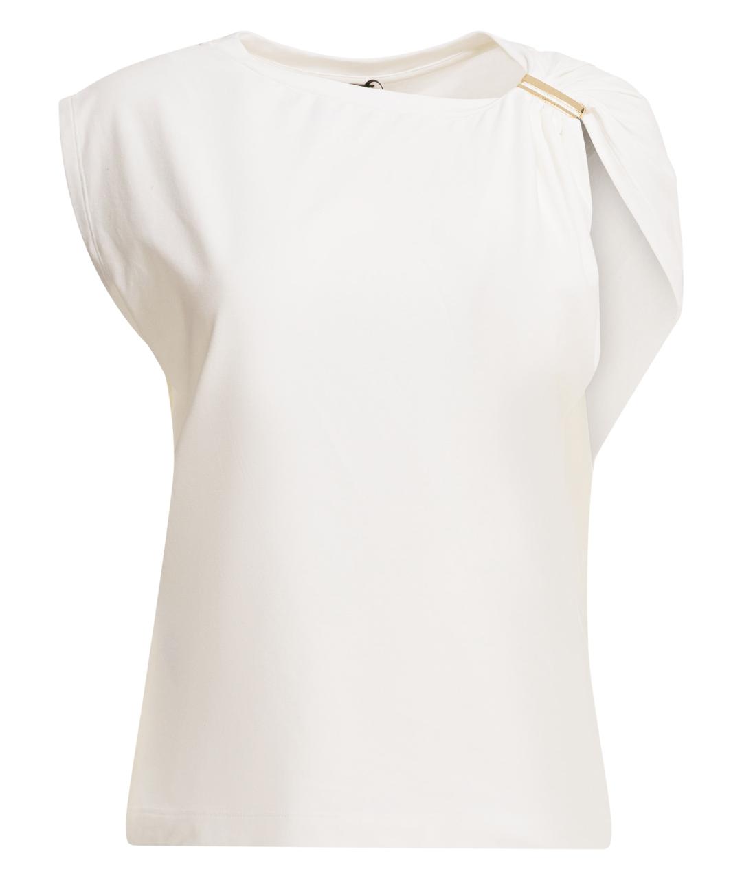 PINKO Белая хлопковая футболка, фото 1