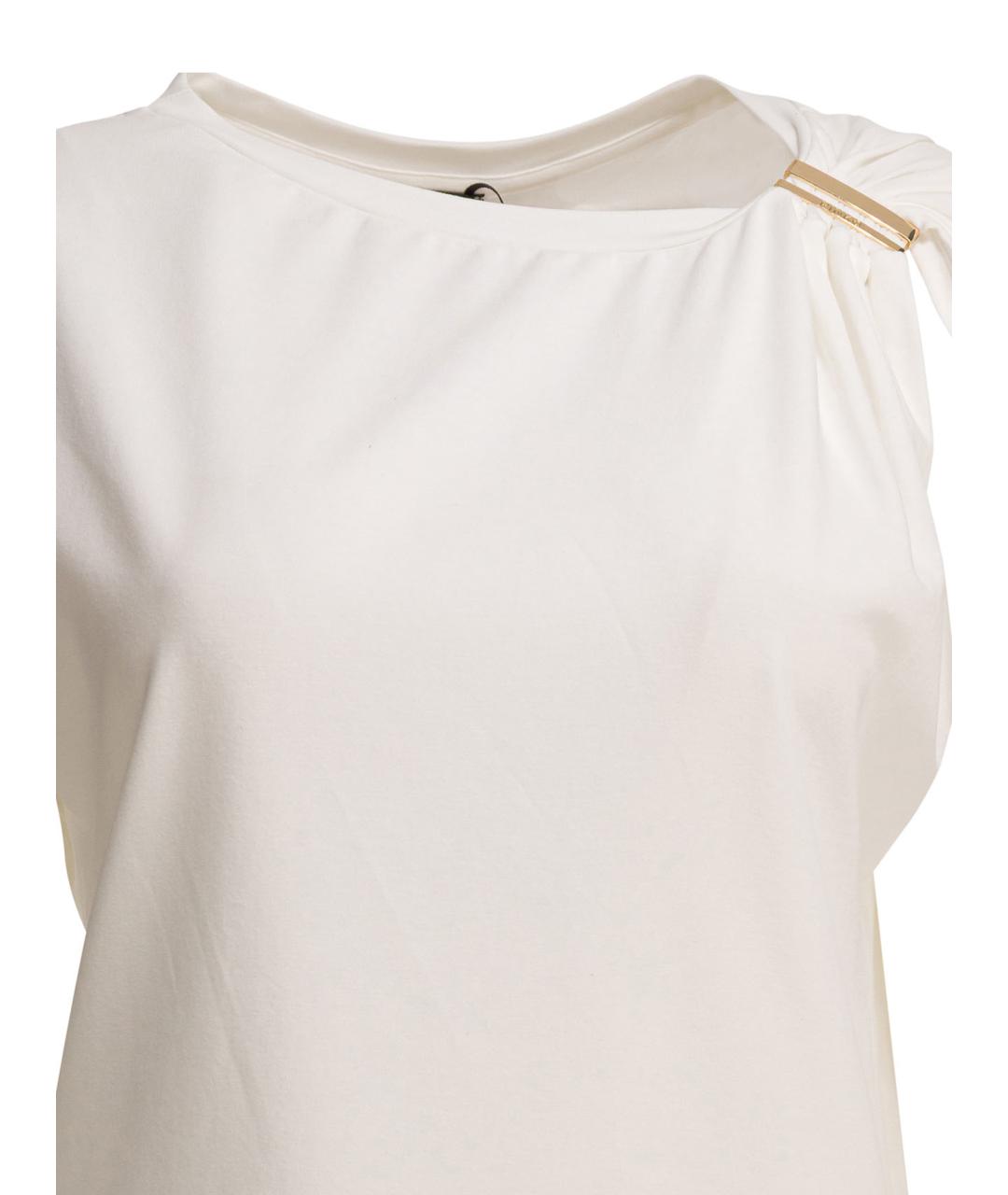 PINKO Белая хлопковая футболка, фото 3