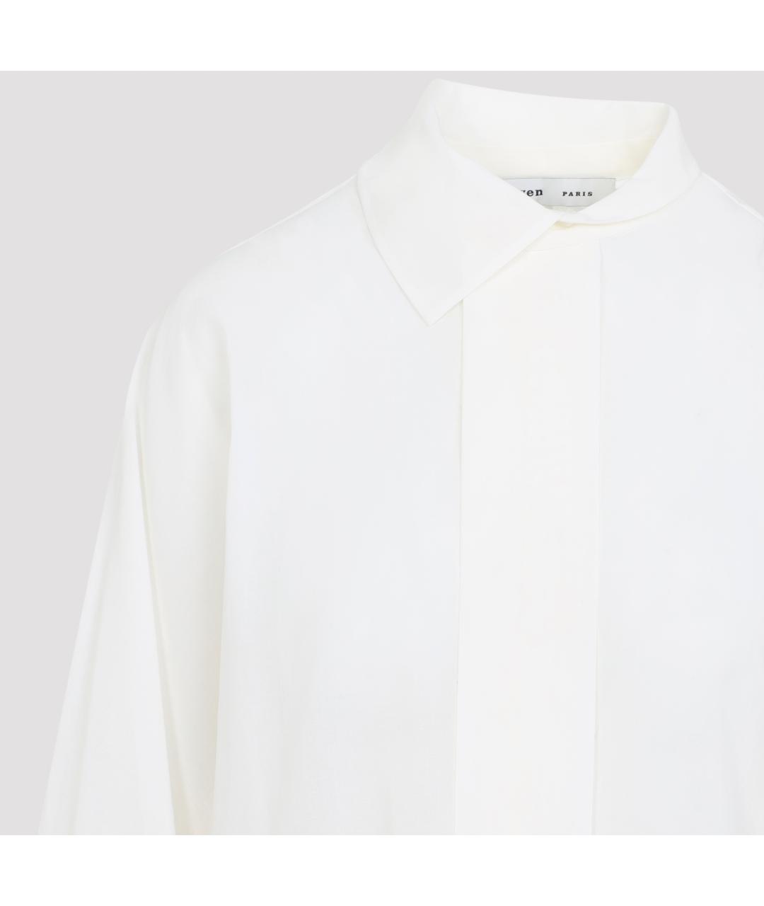 Carven Белая хлопковая рубашка, фото 4