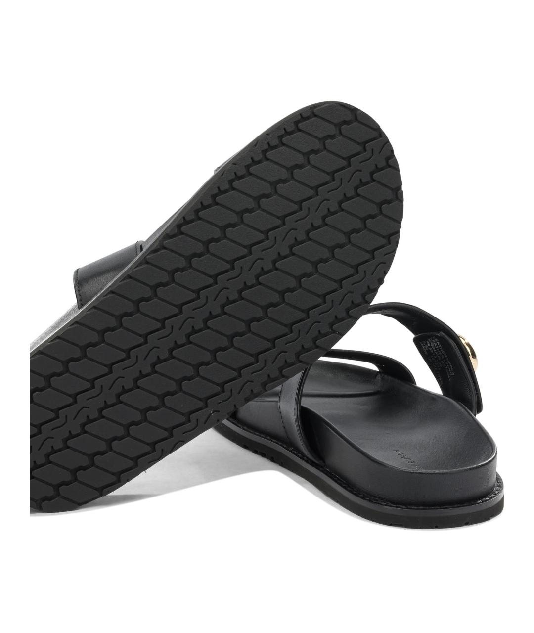 TORY BURCH Черные кожаные сандалии, фото 5