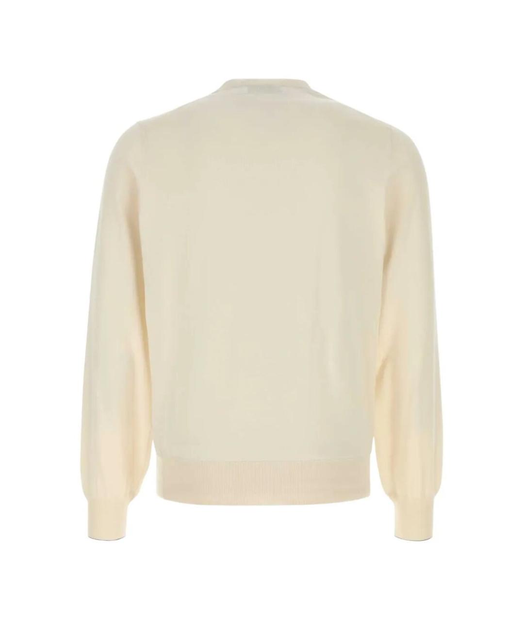 BRUNELLO CUCINELLI Бежевый хлопковый джемпер / свитер, фото 2