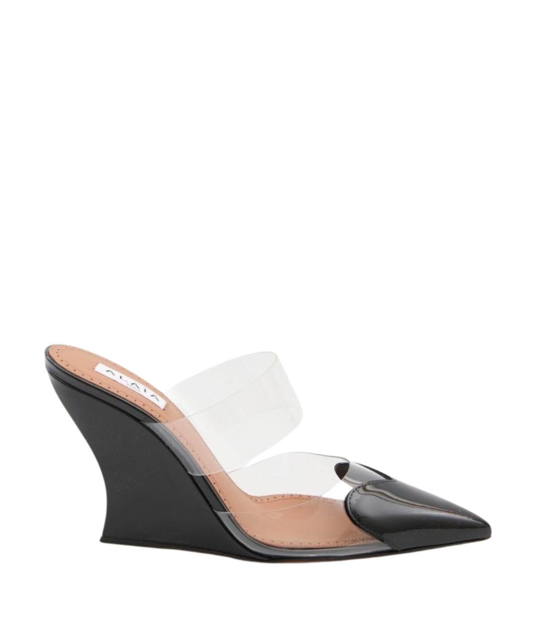 ALAIA Черные мюли из лакированной кожи, фото 1