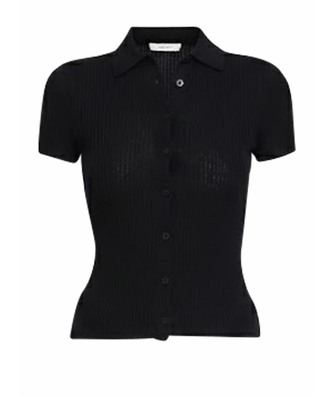 BALENCIAGA Черная вискозная футболка, фото 1