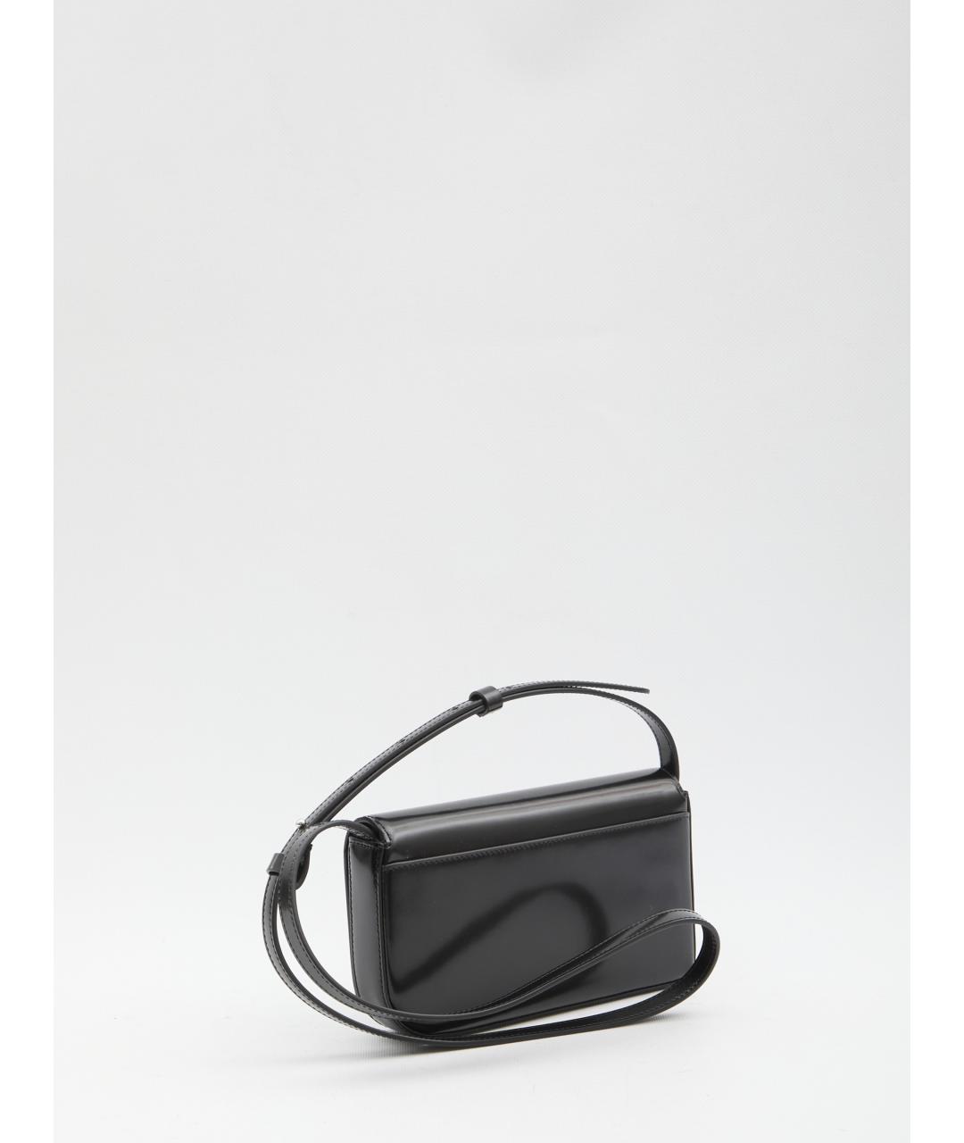 JACQUEMUS Черная кожаная сумка через плечо, фото 2