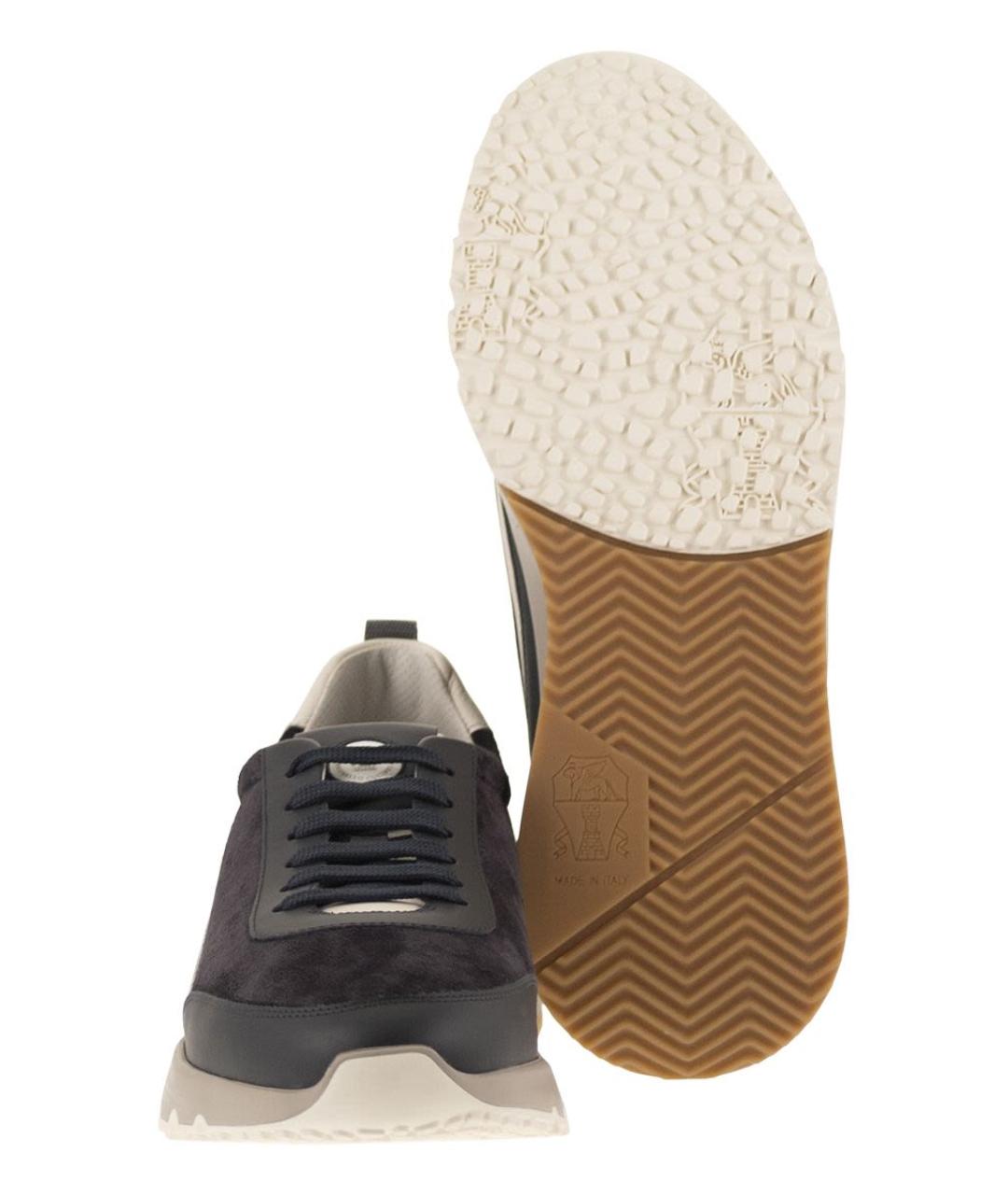 BRUNELLO CUCINELLI Мульти замшевые низкие кроссовки / кеды, фото 5