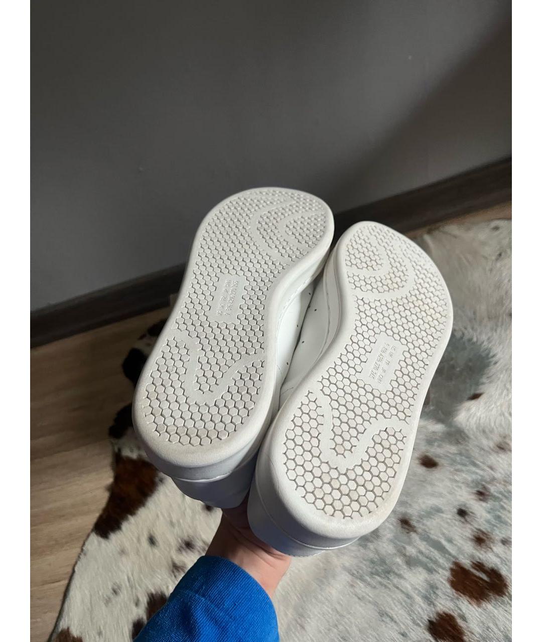 Y-3 Белые кожаные низкие кроссовки / кеды, фото 5