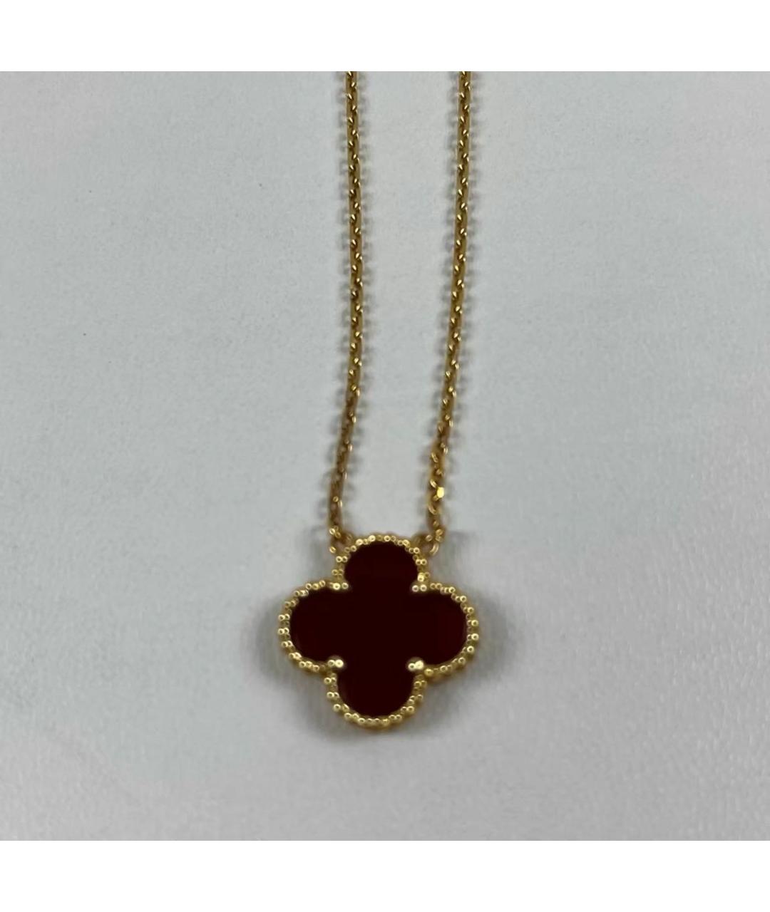 VAN CLEEF & ARPELS Бордовое колье из желтого золота, фото 7