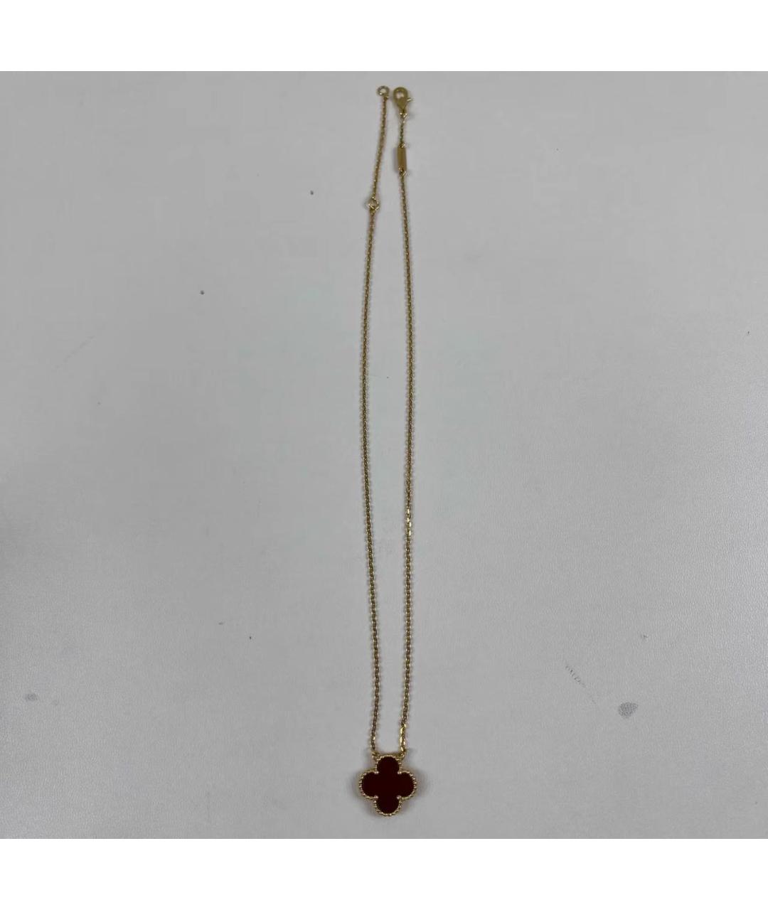 VAN CLEEF & ARPELS Бордовое колье из желтого золота, фото 5
