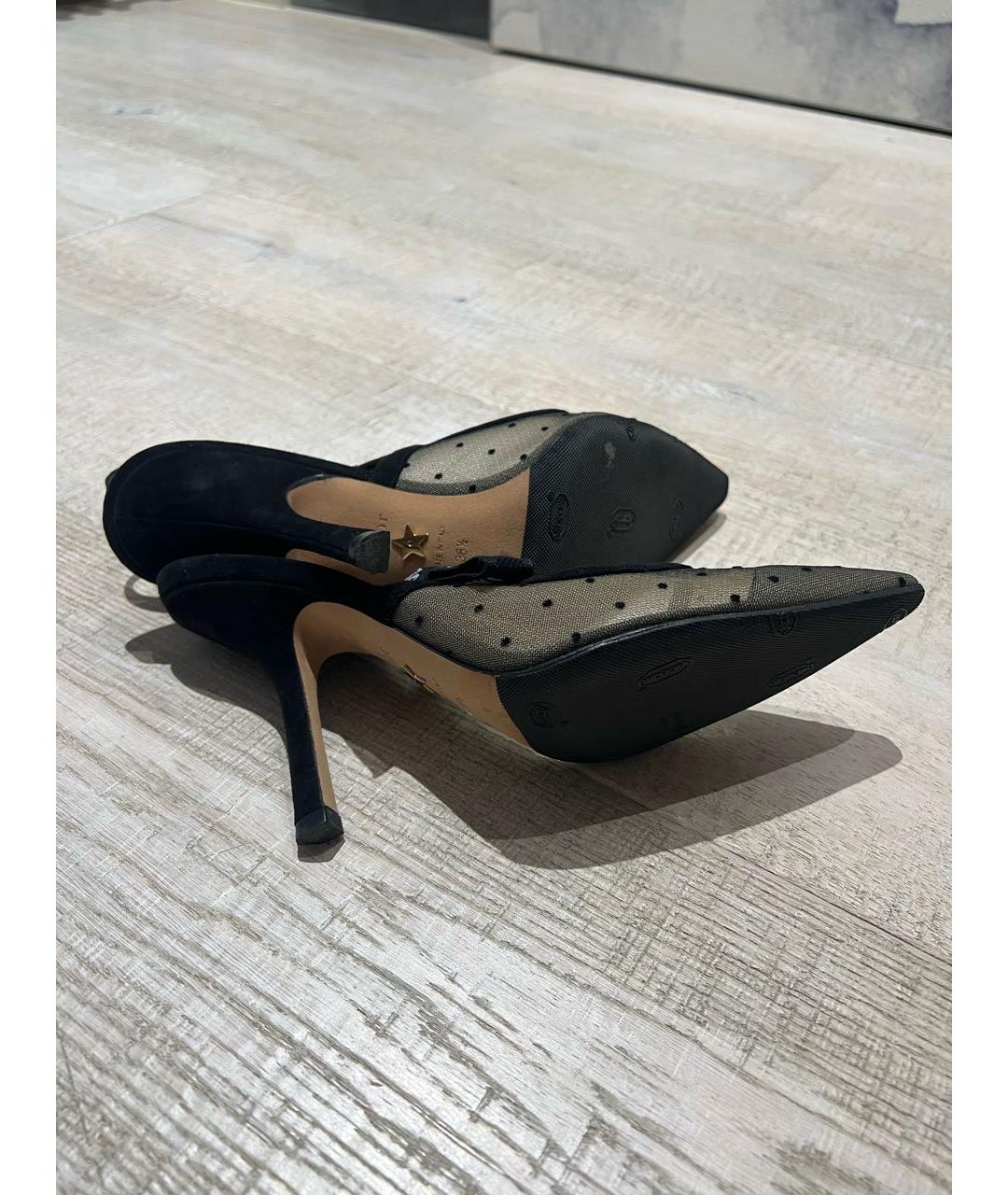 CHRISTIAN DIOR Черные текстильные туфли, фото 4