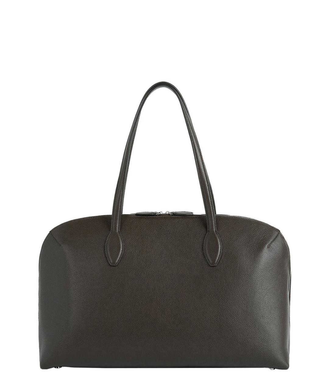 TOTEME Коричневая кожаная сумка через плечо, фото 2