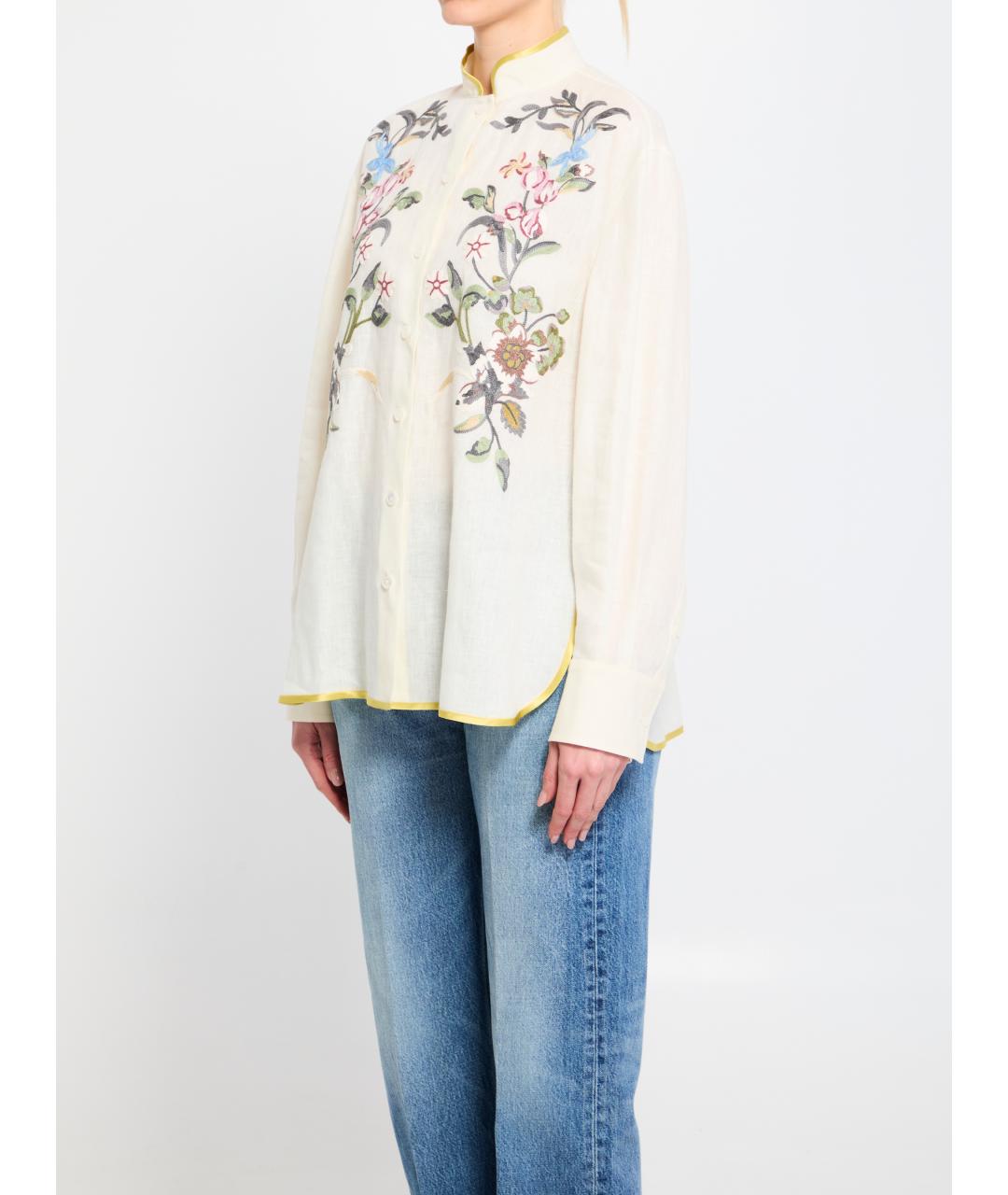 VALENTINO Белая льняная рубашка, фото 2