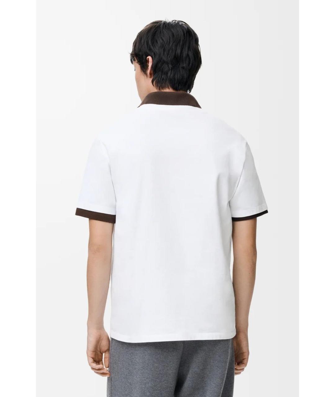 LOEWE Белая хлопковая футболка, фото 3