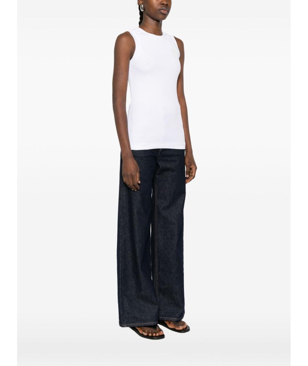 BRUNELLO CUCINELLI Белая хлопковая майка, фото 4