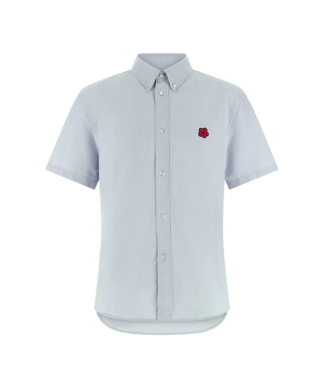 KENZO Синяя хлопковая кэжуал рубашка, фото 1